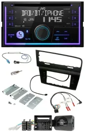 JVC Lenkrad USB 2DIN DAB Bluetooth CD Autoradio für VW Golf VII ab 2012