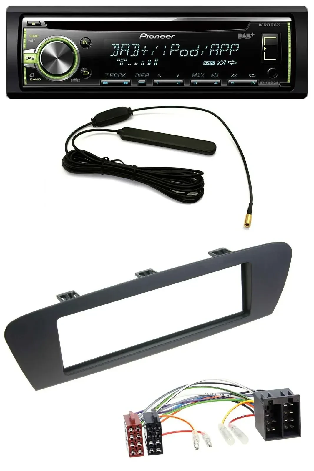 Автомагнитола для Renault Scenic (с 2009) Pioneer CD, MP3, USB, DAB, AUX коричневый