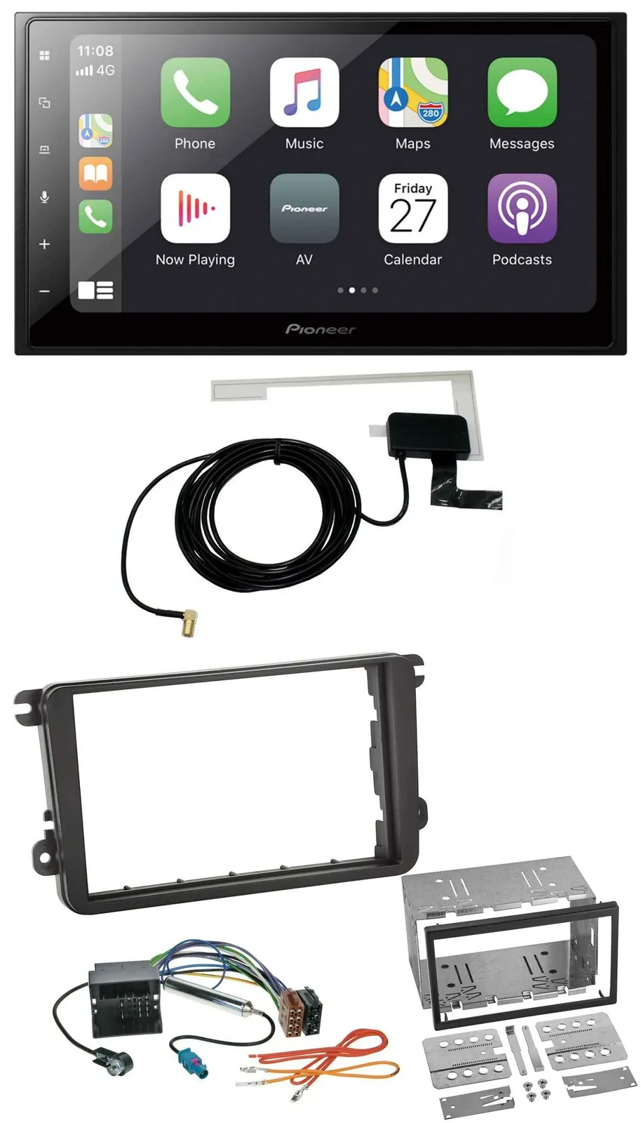 Автомагнитола Pioneer 2-DIN USB MP3 Bluetooth DAB для VW Amarok (с 2010) и Beetle (с 2011)