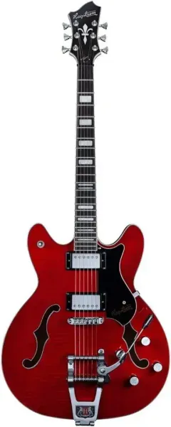 Электрогитара полуакустическая Hagstrom Tremar Viking Deluxe Wild Cherry