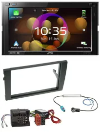 JVC DAB MP3 2DIN Bluetooth USB Autoradio für Audi A4 B7 04-08 Aktivsystem MOST Q