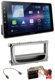 Pioneer Bluetooth USB DAB MP3 Autoradio für Ford Mondeo S-Max 07-14 silber Ablag