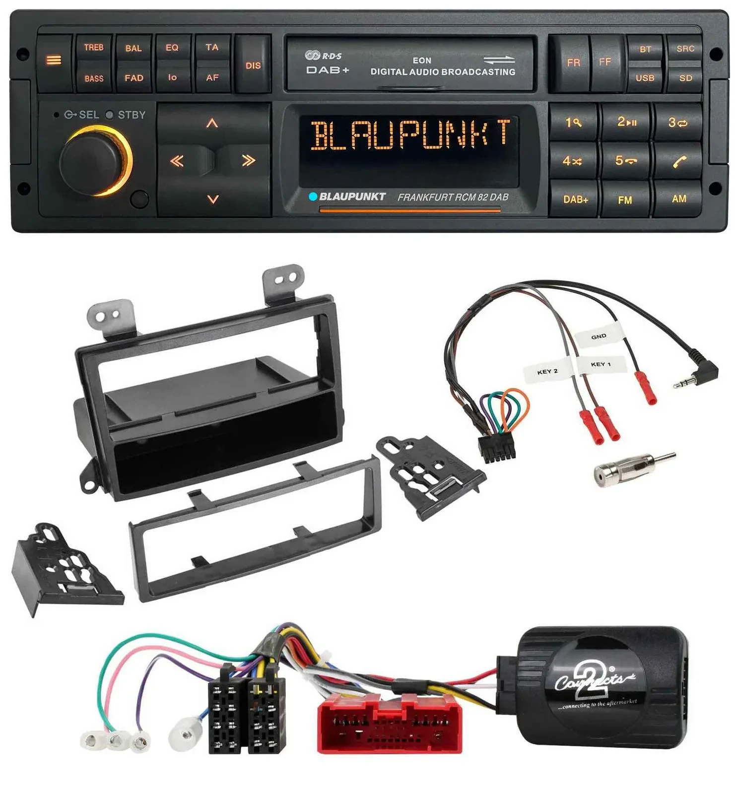 Blaupunkt USB DAB SD Lenkrad Bluetooth Autoradio für Mazda MPV (2000-2006)