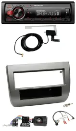 Автомагнитола Pioneer 1DIN MP3 DAB USB для Lancia Y 843 (2005–2011), темно-серый