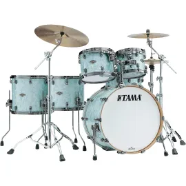 Tama 50th Anniversary Starclassic Walnut/Birch 5-P Shell Pack, Ice Blue Pearl