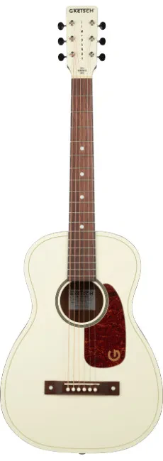 Акустическая гитара Gretsch Jim Dandy Parlor LTD Vintage White, накладка орех, пикгард tortoise