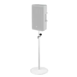 Gravity GSSPWBSET1W DJ PA Speaker Stand w Base and Cast Iron Weight Plate White