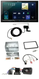 Автомагнитола для Alfa Romeo 159/Brera/Spider Pioneer 2DIN, DAB, USB, Bluetooth, поддержка кнопок на руле