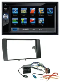 Автомагнитола для Audi A3 Blaupunkt 2DIN, Bluetooth, USB, AUX, SD, MP3, Quadlock