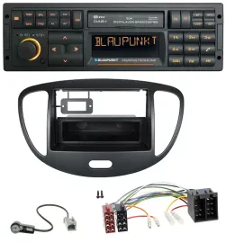 Blaupunkt USB DAB SD MP3 Bluetooth Autoradio für Hyundai i10 (2008-2013) schwarz
