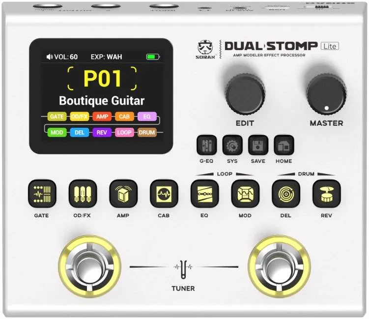 Процессор эффектов для электрогитары SORAN JME-02 Dual Stomp Lite