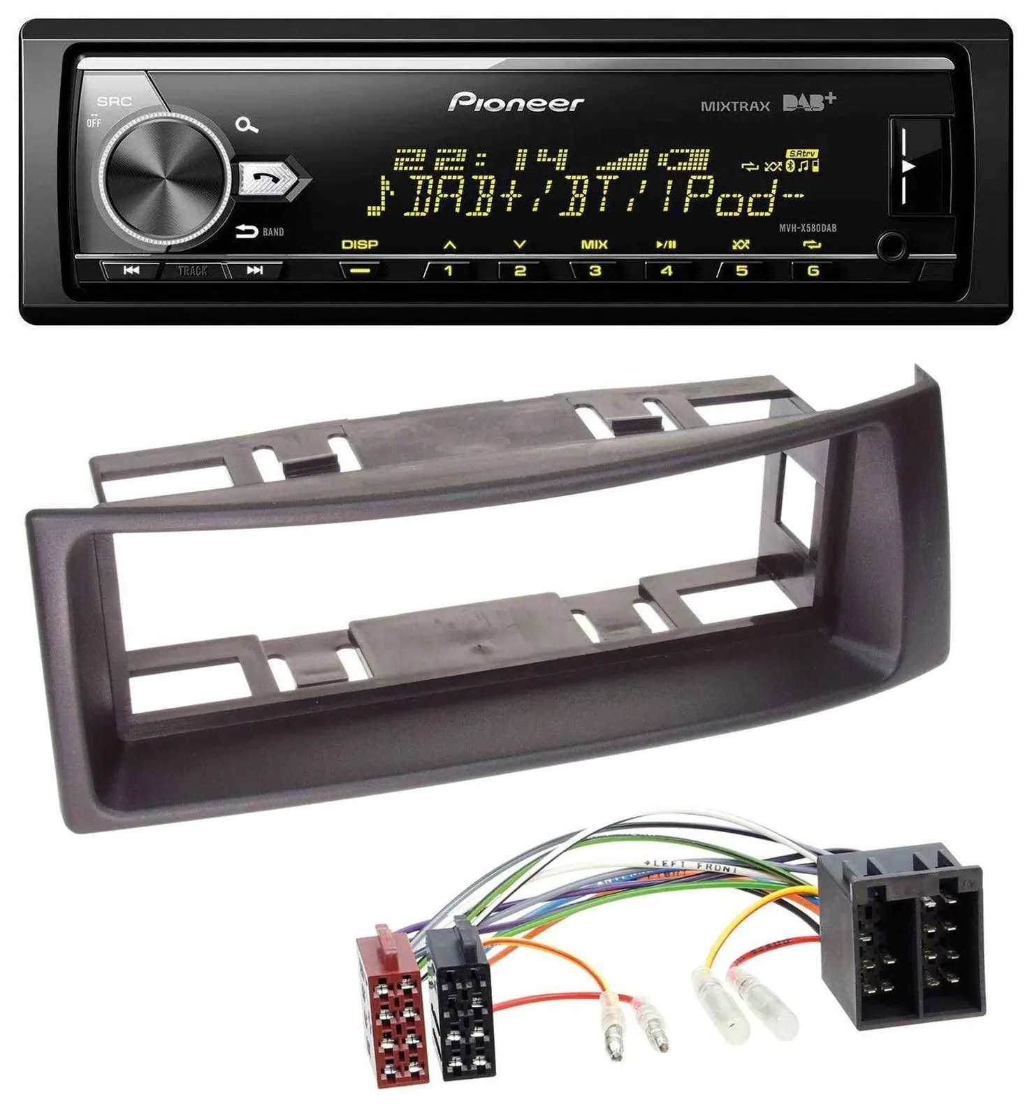 Pioneer Bluetooth USB DAB MP3 Autoradio für Renault Megane Scenic bis 03 schwarz
