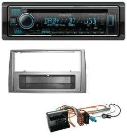 Kenwood MP3 Bluetooth DAB USB CD Autoradio für Peugeot 308 07-09 dunkelsilber