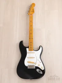 Электрогитара Fender Stratocaster 1957 Vintage Reissue ST57-85 SSS Black w/gigbag Japan 1983
