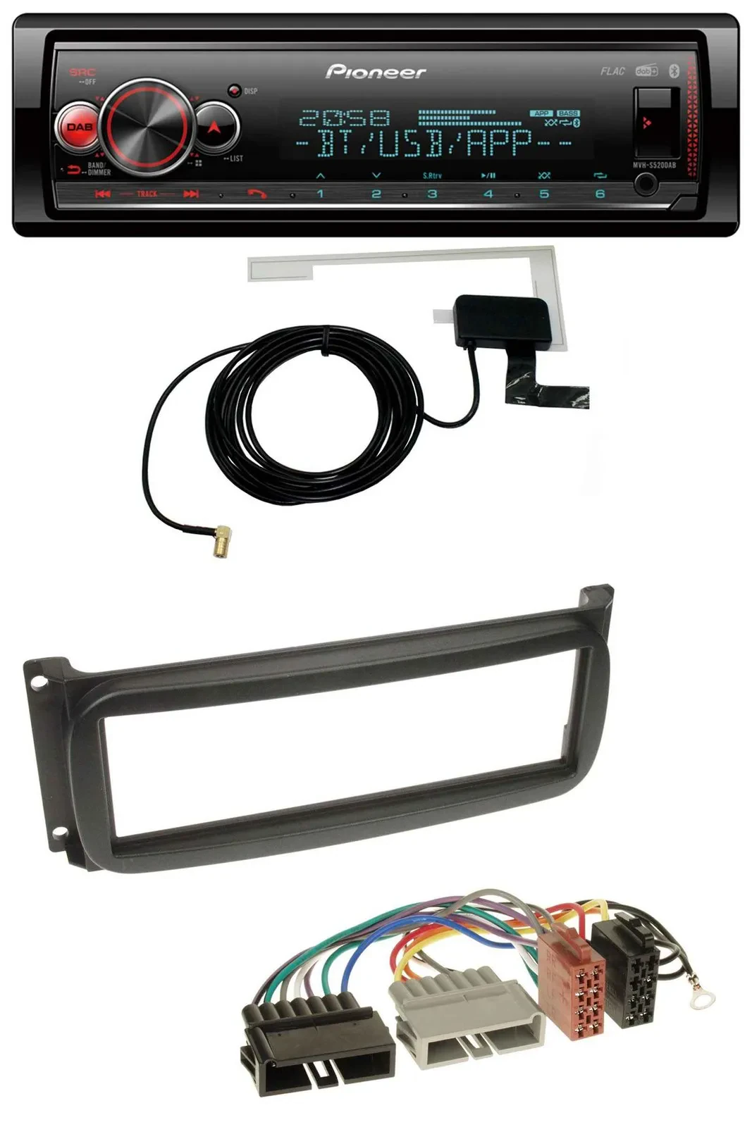 Pioneer Bluetooth DAB USB MP3 Autoradio für Chrysler Grand Voyager Neon PT Cruis