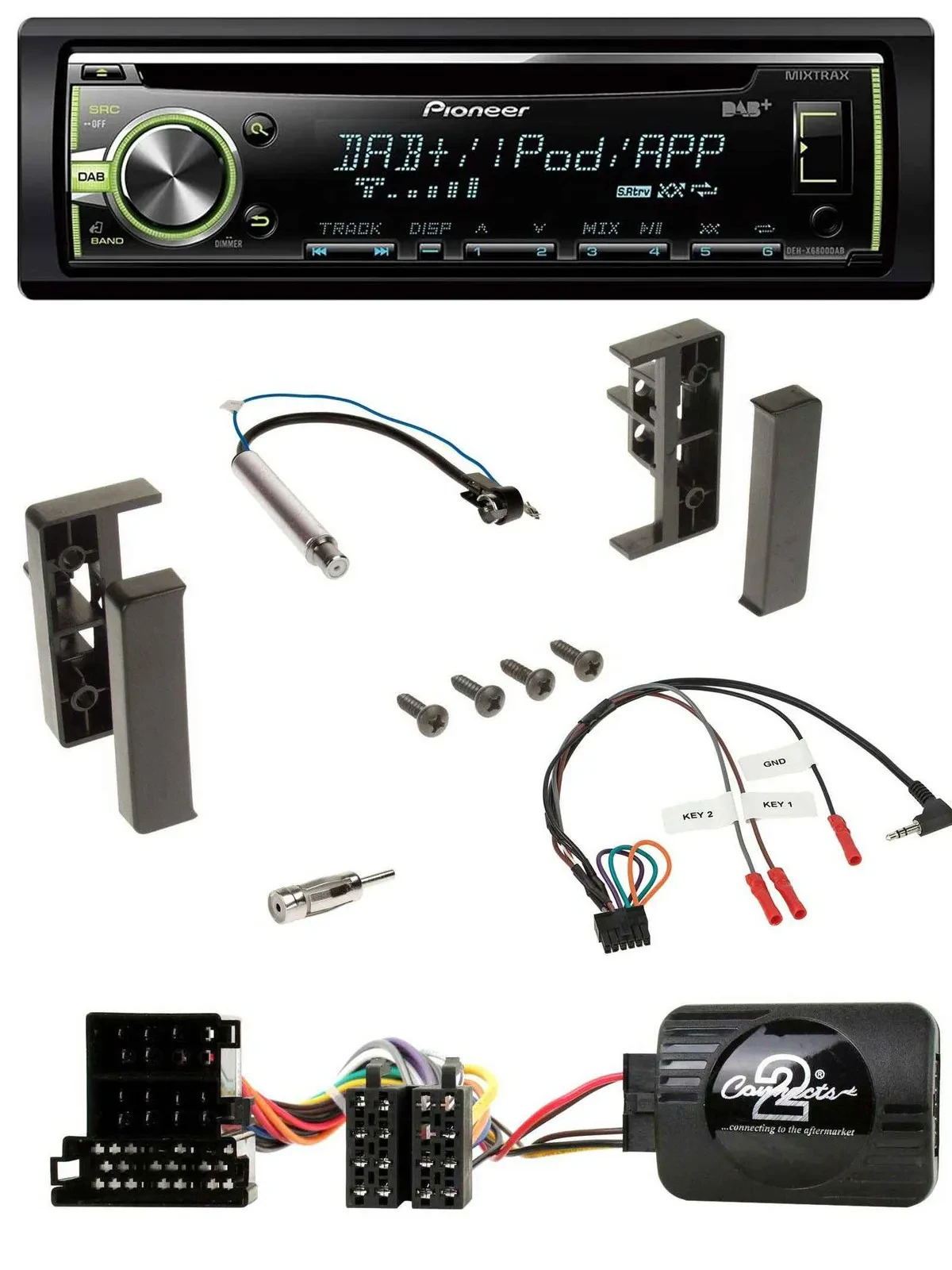Pioneer DAB USB MP3 Lenkrad CD Autoradio für Audi A2 A3 A4 A6 1999-2000
