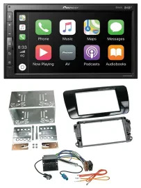 Pioneer USB MP3 DAB 2DIN Bluetooth Autoradio für Seat Ibiza ab 08 Klavierlack-sc