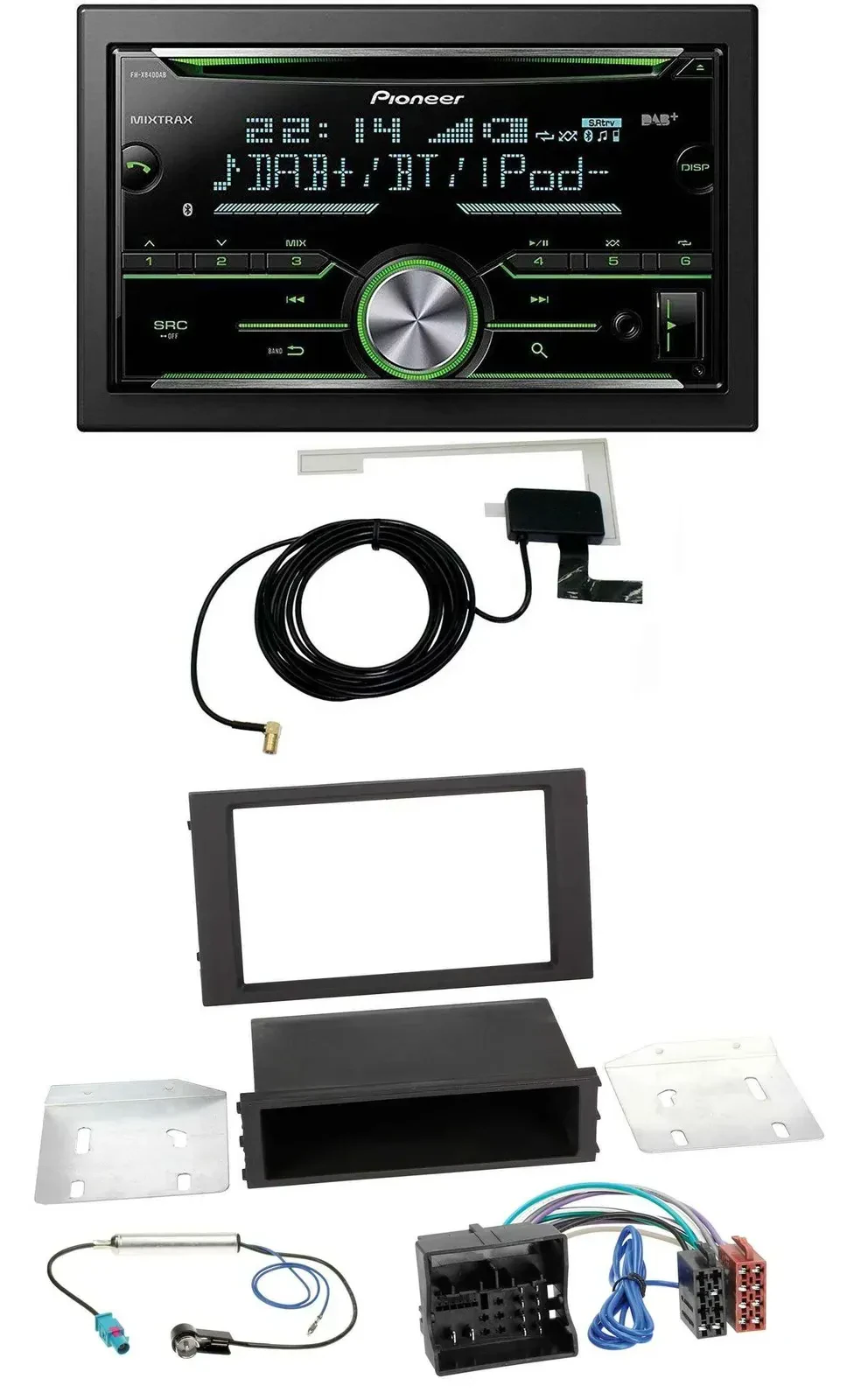 Автомагнитола для Seat Leon (с 2014) Pioneer 2-DIN, CD, USB, MP3, Bluetooth, DAB