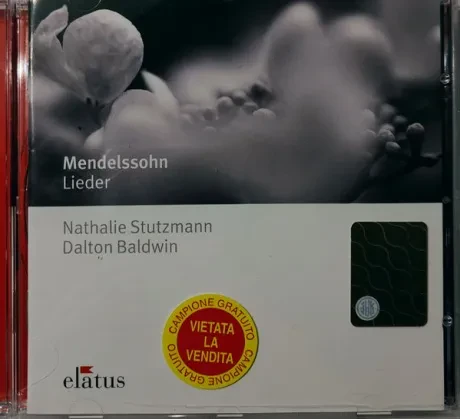 NATHALIE STUTZMANN / DALTON BALDWIN - Mendelssohn: Lieder (CD)