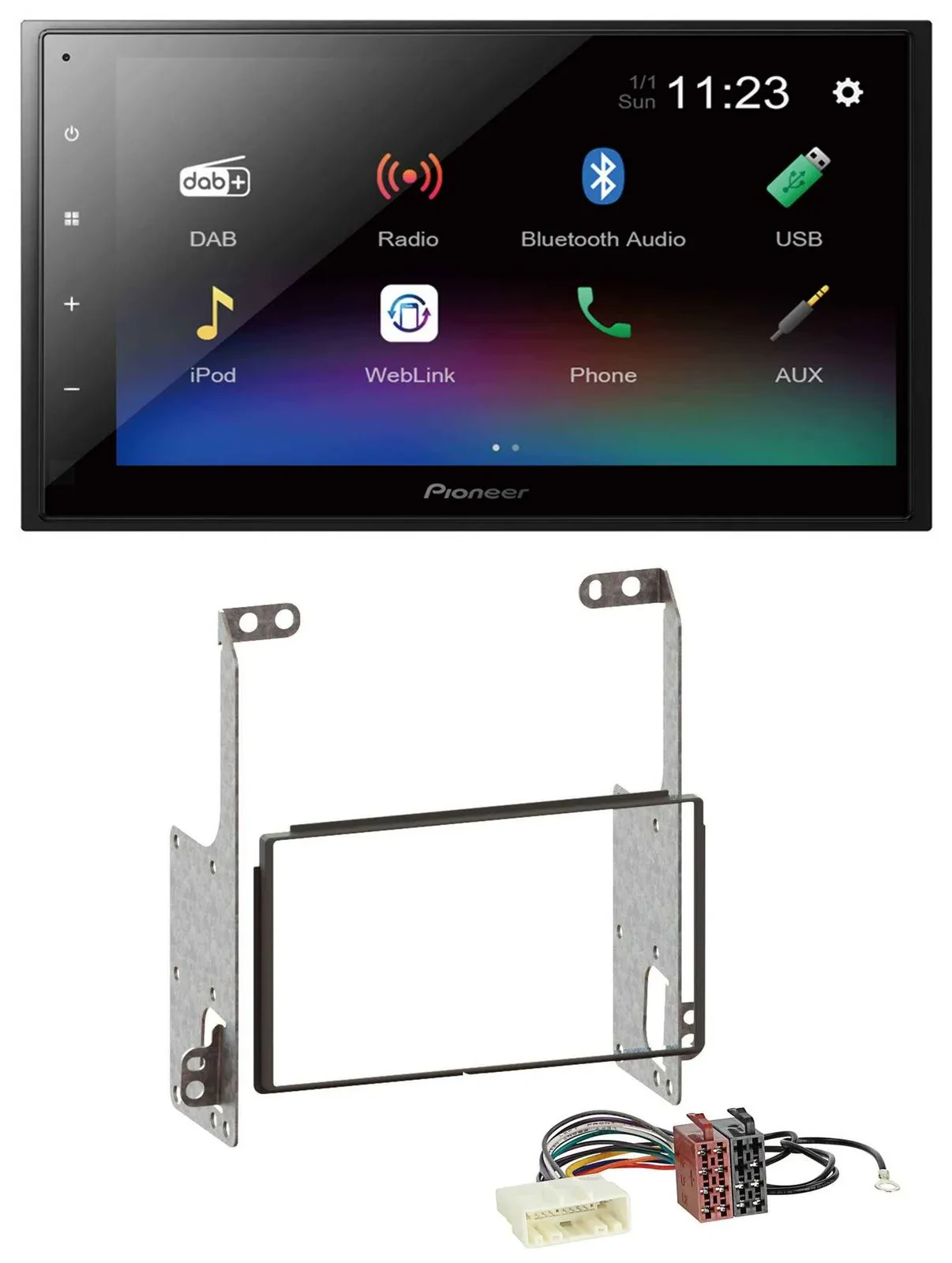 Pioneer USB Bluetooth DAB 2DIN MP3 Autoradio für Nissan X-Trail 2007-2014
