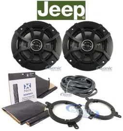 Kicker 40CS54 150W 5.25" Car Speaker Upgrade For 2007-2014 JEEP WRANGLER JK