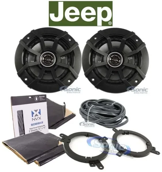 Kicker 40CS54 150W 5.25" Car Speaker Upgrade For 2007-2014 JEEP WRANGLER JK