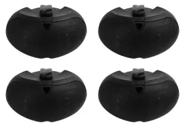 (4) Rockville D4-16 Black Dual 4" 16-ohm Swivel Outdoor Home Patio Speakers