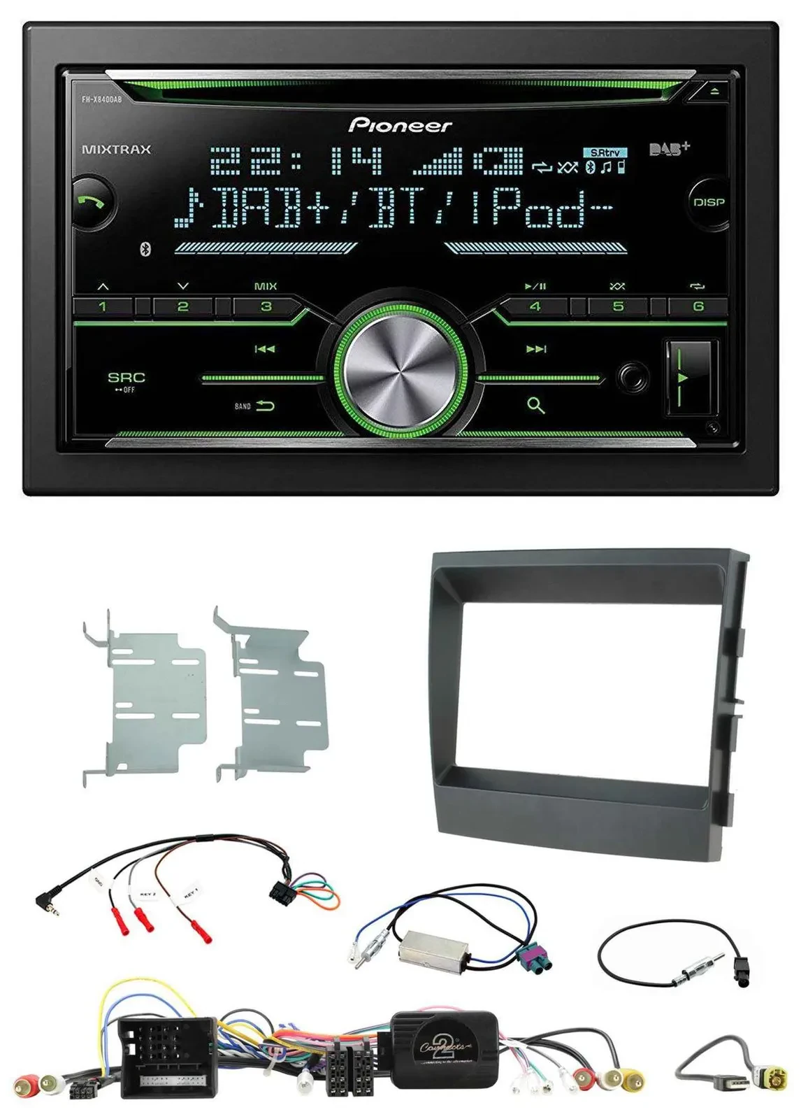 Pioneer Bluetooth Lenkrad DAB 2DIN USB CD Autoradio für Porsche Panamera 2009-20