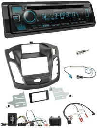 Kenwood Bluetooth USB CD Lenkrad DAB Autoradio für Ford Focus DYB 2011-2014