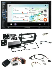 Alpine Bluetooth TMC USB DAB 2DIN Lenkrad Navigation für Honda Insight ZE2 2009-