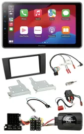 Pioneer Lenkrad USB DAB Bluetooth 2DIN Autoradio für Audi A4 99-01 BOSE Vollakti