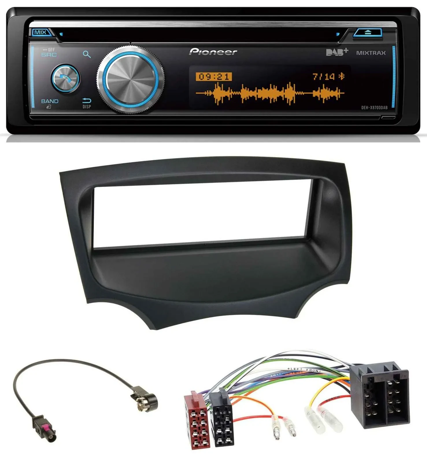 Pioneer MP3 DAB USB CD Bluetooth Autoradio für Ford Ka (RU8, ab 2008)