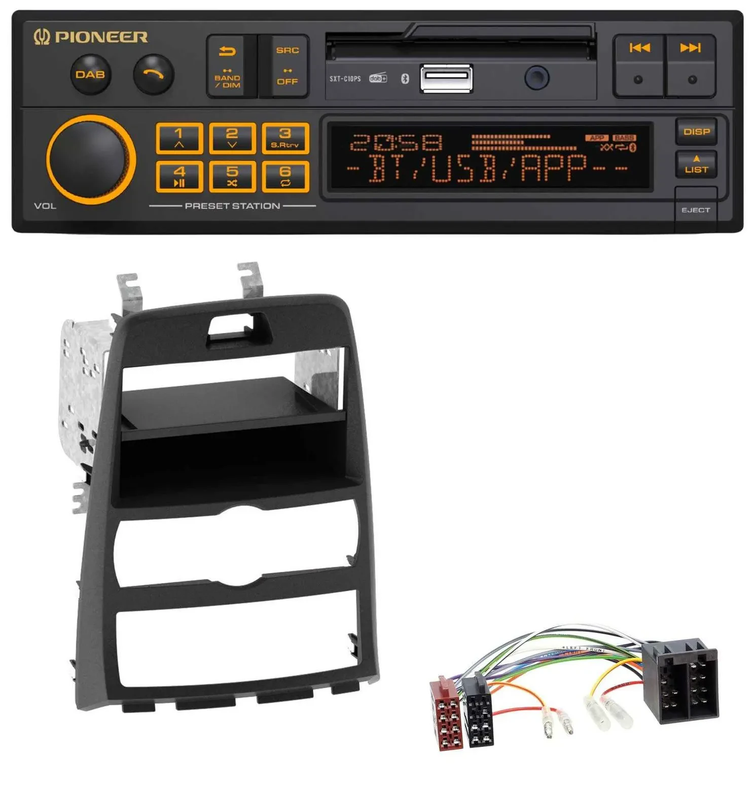 Автомагнитола для Hyundai Genesis BK (2010–2012) Pioneer DAB, MP3, USB, Bluetooth