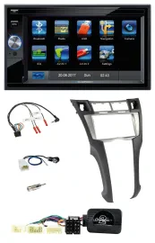 Blaupunkt SD USB TMC Bluetooth 2DIN Lenkrad Navigation für Toyota Yaris 2006-201