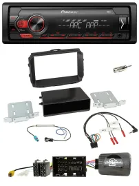 Автомагнитола для Alfa Romeo Giulietta (940) 2014- Pioneer 1-DIN, DAB, USB, MP3, поддержка управления на руле