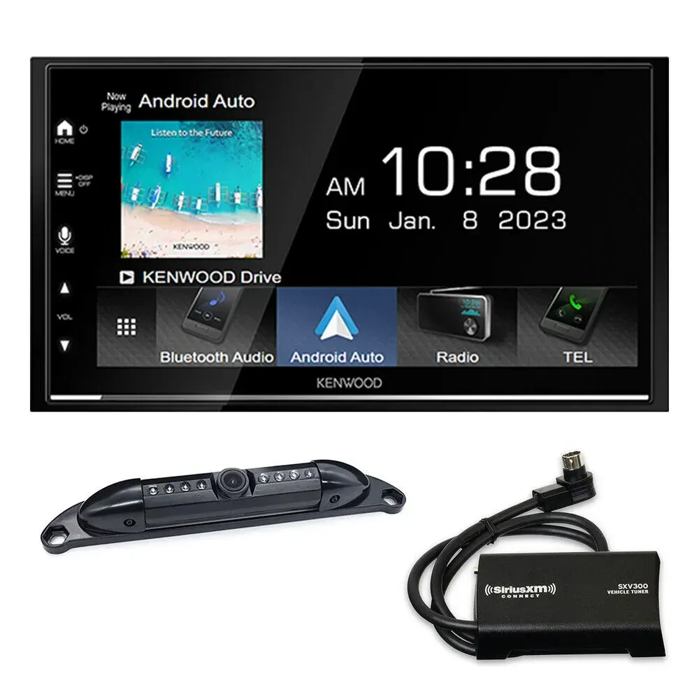 Автомагнитола Kenwood DMX8709S 6.8", 2 DIN, с камерой и XM-тюнером (набор)