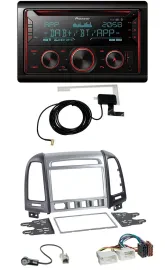 Pioneer 2DIN MP3 DAB USB CD Bluetooth Autoradio für Hyundai Santa Fe 4 Schalter