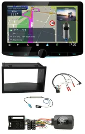 Kenwood Bluetooth DAB TMC 2DIN Lenkrad USB Navigation für VW Polo Passat Quadloc