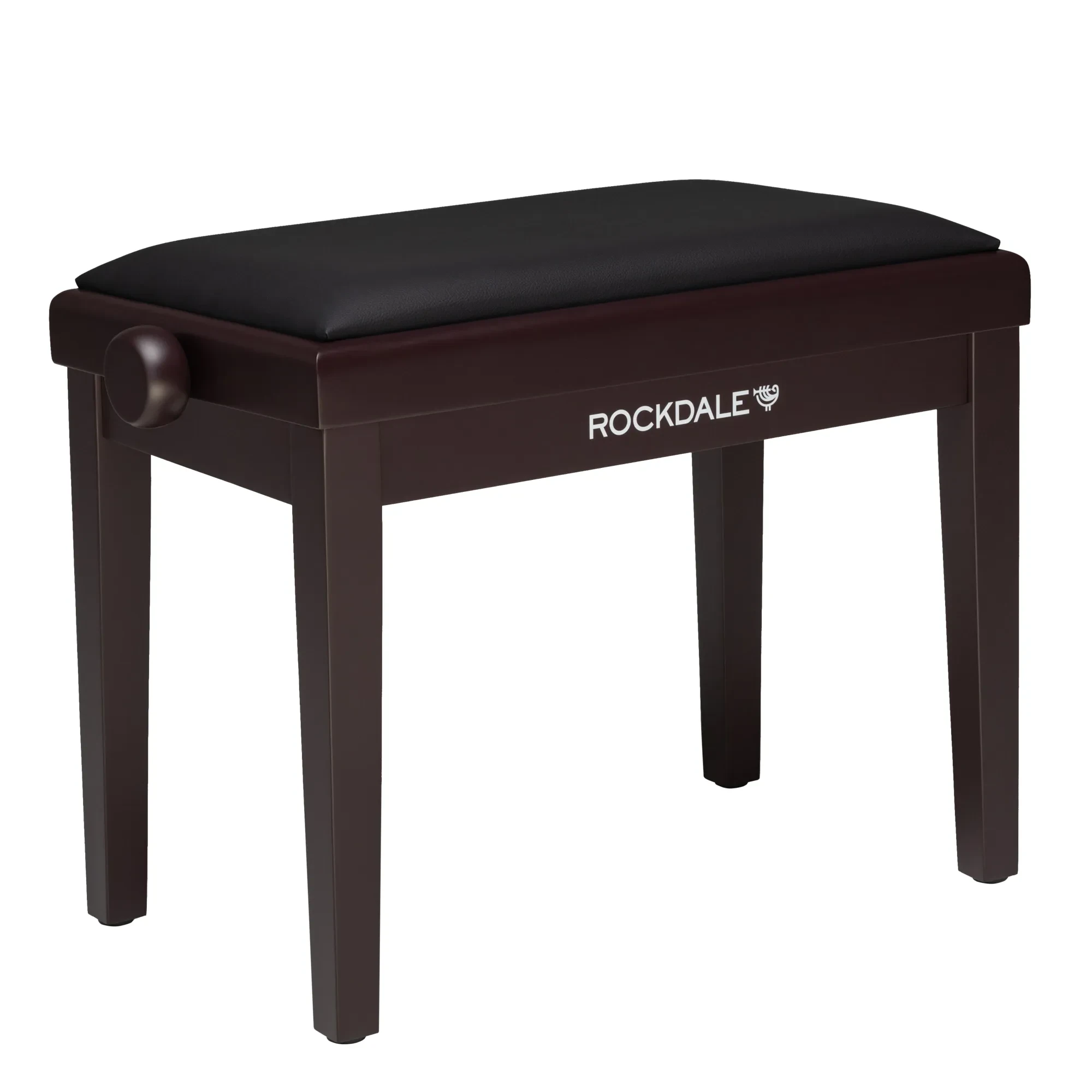 Банкетка для клавишных ROCKDALE RHAPSODY 135 ROSEWOOD BLACK регулируемая высота 47.5–56.5 см, палисандр/чёрный