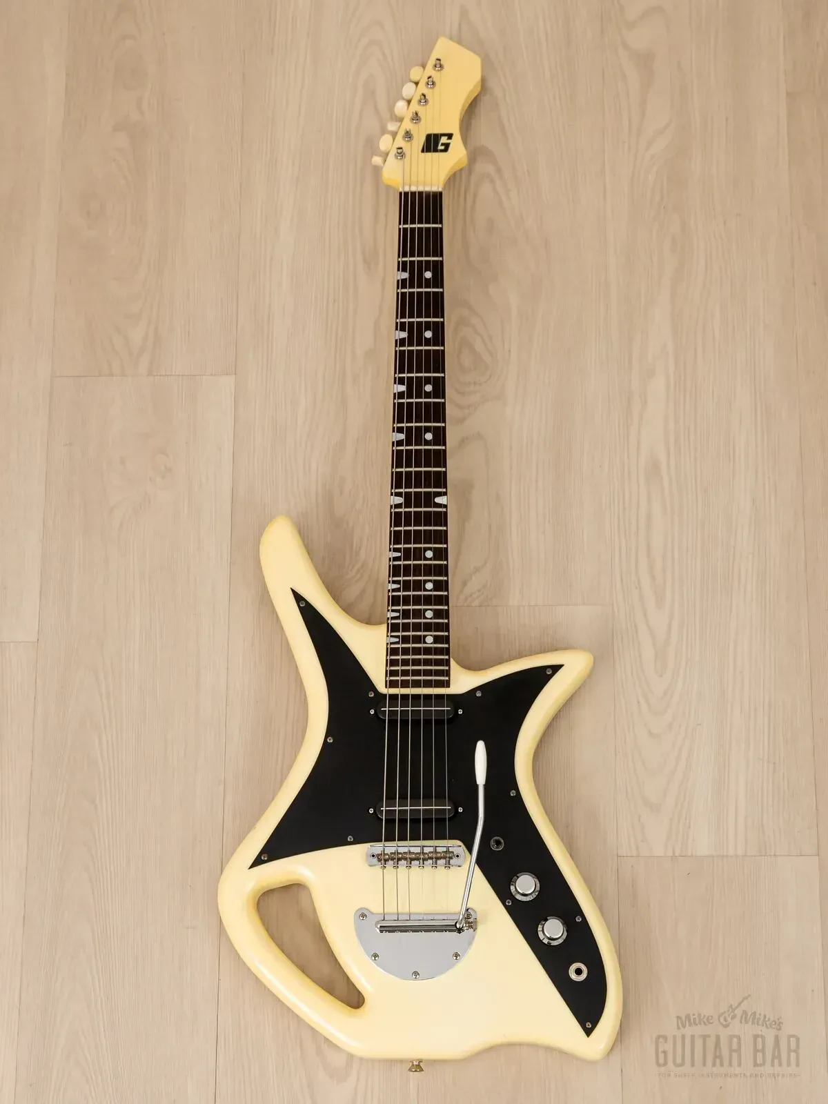 Электрогитара Guyatone Telstar LG-160T Vintage Reissue SS Pearl White w/gigbag Japan 1999