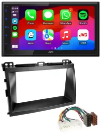 JVC Bluetooth 2DIN MP3 DAB USB Autoradio für Lexus GX-470 (2003-2009)