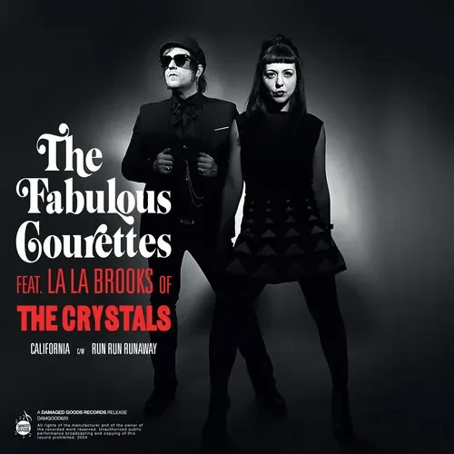 Виниловая пластинка Courettes - California [New 7" Vinyl] Colored Vinyl, Red
