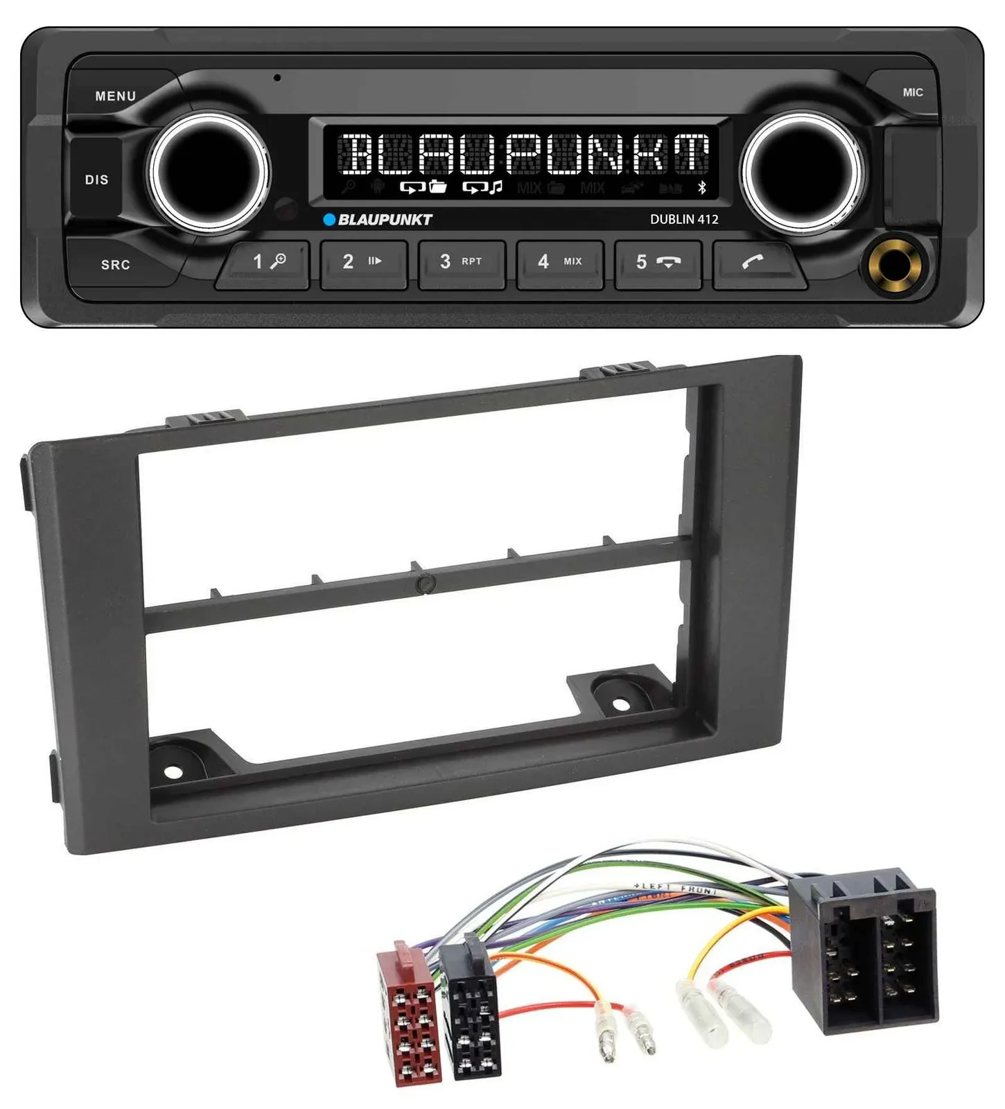 Автомагнитола для Iveco Daily (2006–2014) Blaupunkt MP3, Bluetooth, USB, AUX, черный