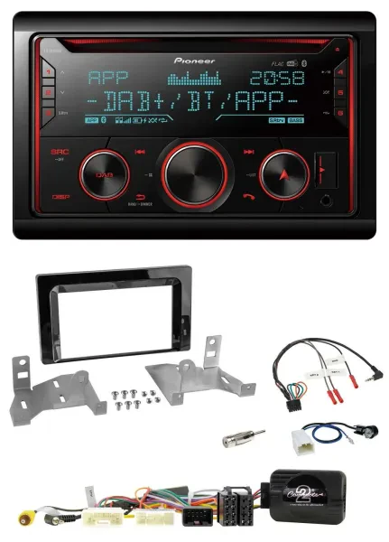 Pioneer 2DIN DAB Lenkrad Bluetooth USB CD Autoradio für Toyota Aygo AB7 ab 22 kl