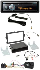 Pioneer CD USB Bluetooth DAB Lenkrad Autoradio für Dacia Logan Sandero ab 12 sch