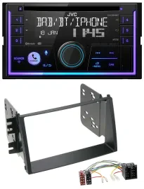 JVC MP3 USB 2DIN DAB Bluetooth CD Autoradio für Kia Soul (AM, 2008-2011)