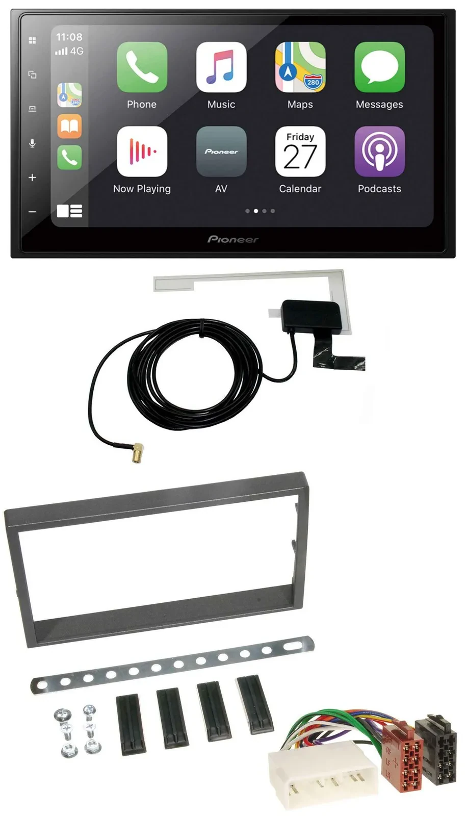 Pioneer USB MP3 2DIN Bluetooth DAB Autoradio für SSangYong Kyron ab 2005