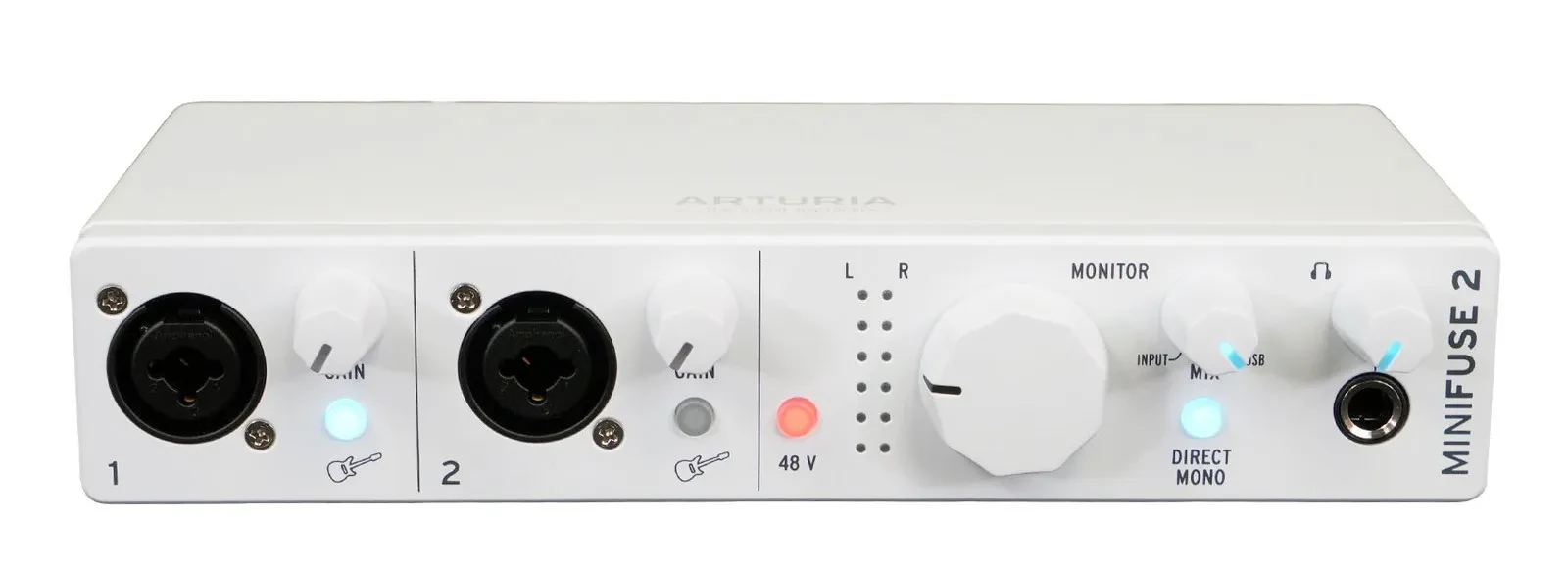 Arturia Minifuse 2 White 2x2 USB MIDI Audio Recording Interface+Software