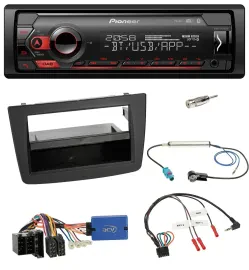 Автомагнитола Pioneer USB, DAB, Bluetooth для Alfa Romeo Mito (2013–2018), поддержка управления с руля, разъем ISO