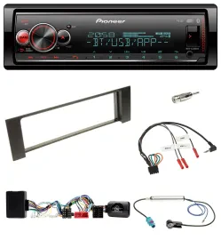 Автомагнитола Pioneer Bluetooth, USB, DAB для Audi A4 B6 2000–2004, поддержка управления на руле, совместима с Bose Vollaktiv